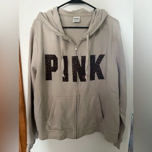 Pink zip up